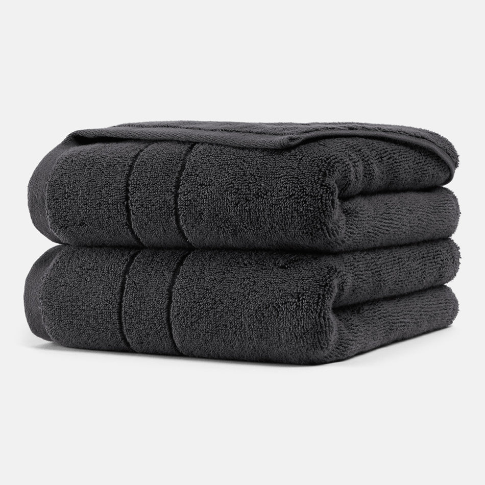 Black and sale grey hand towels